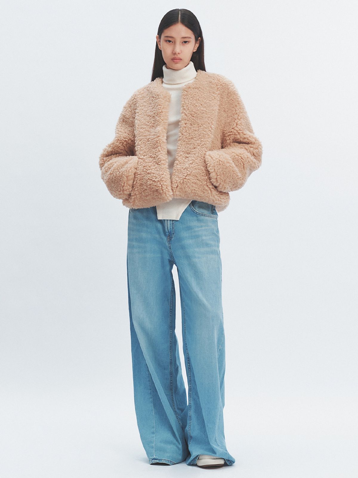 해브레스(HAVELESS) ROZE SHEARING JACKET BEIGE