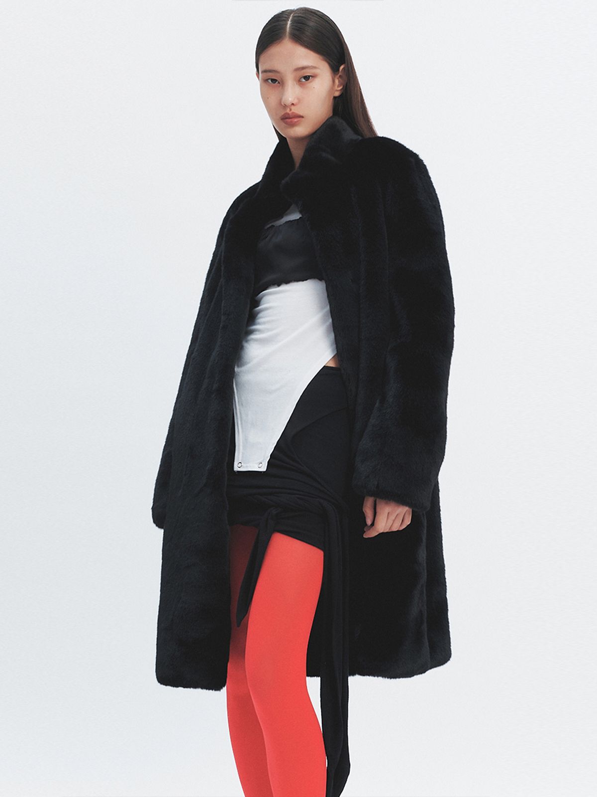 해브레스(HAVELESS) BELLE FAUX FUR COAT