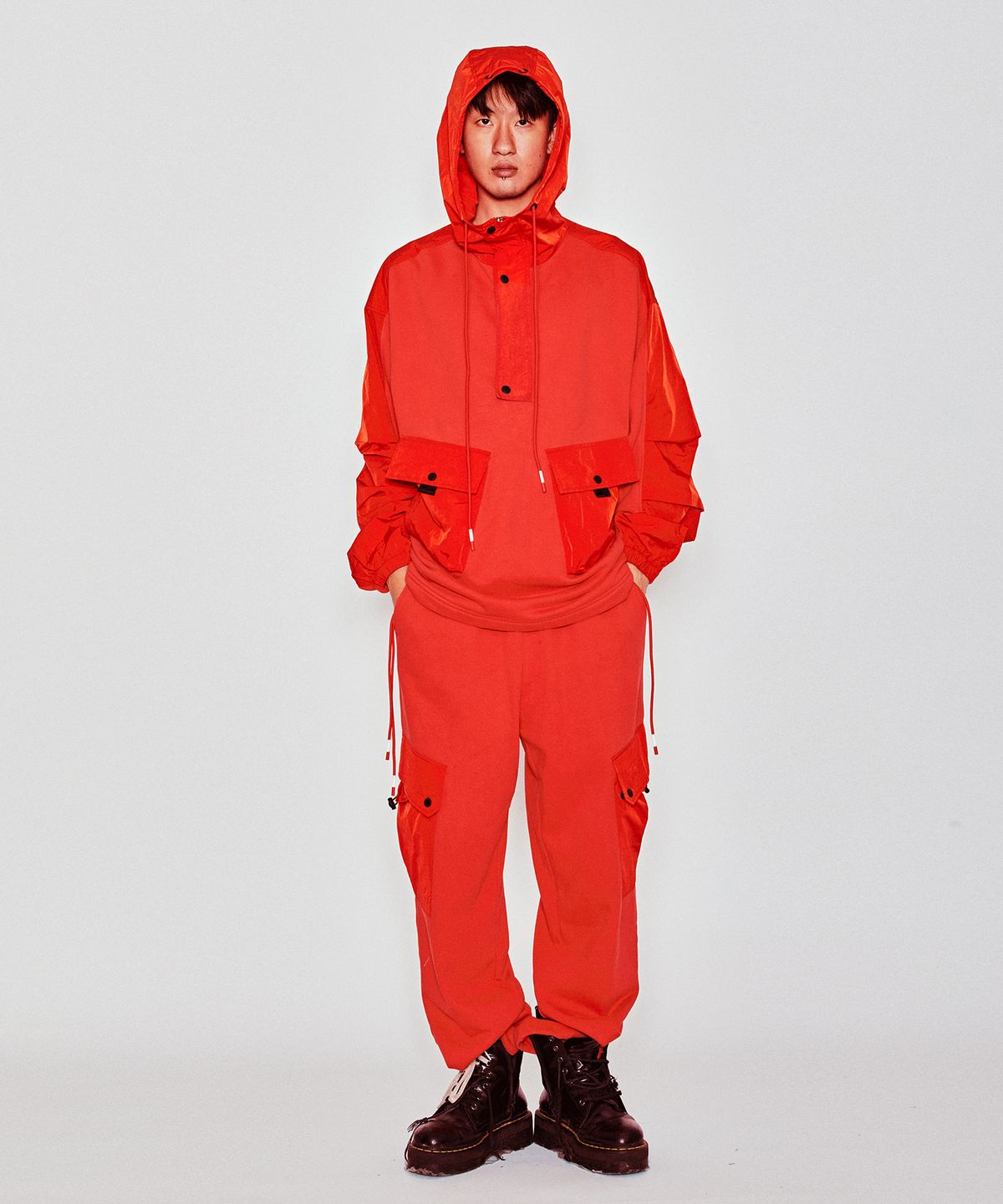 밀리밀리언(MILLIMILLION) BASALT HYBRID JERSEY PANTS B07-ORANGE