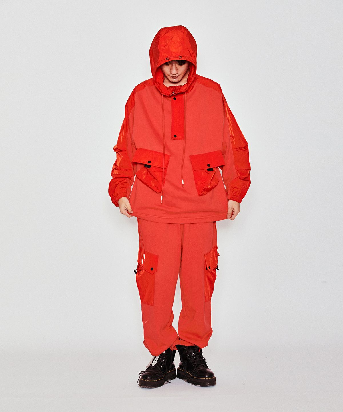 밀리밀리언(MILLIMILLION) BASALT HYBRID JERSEY PANTS B07-ORANGE