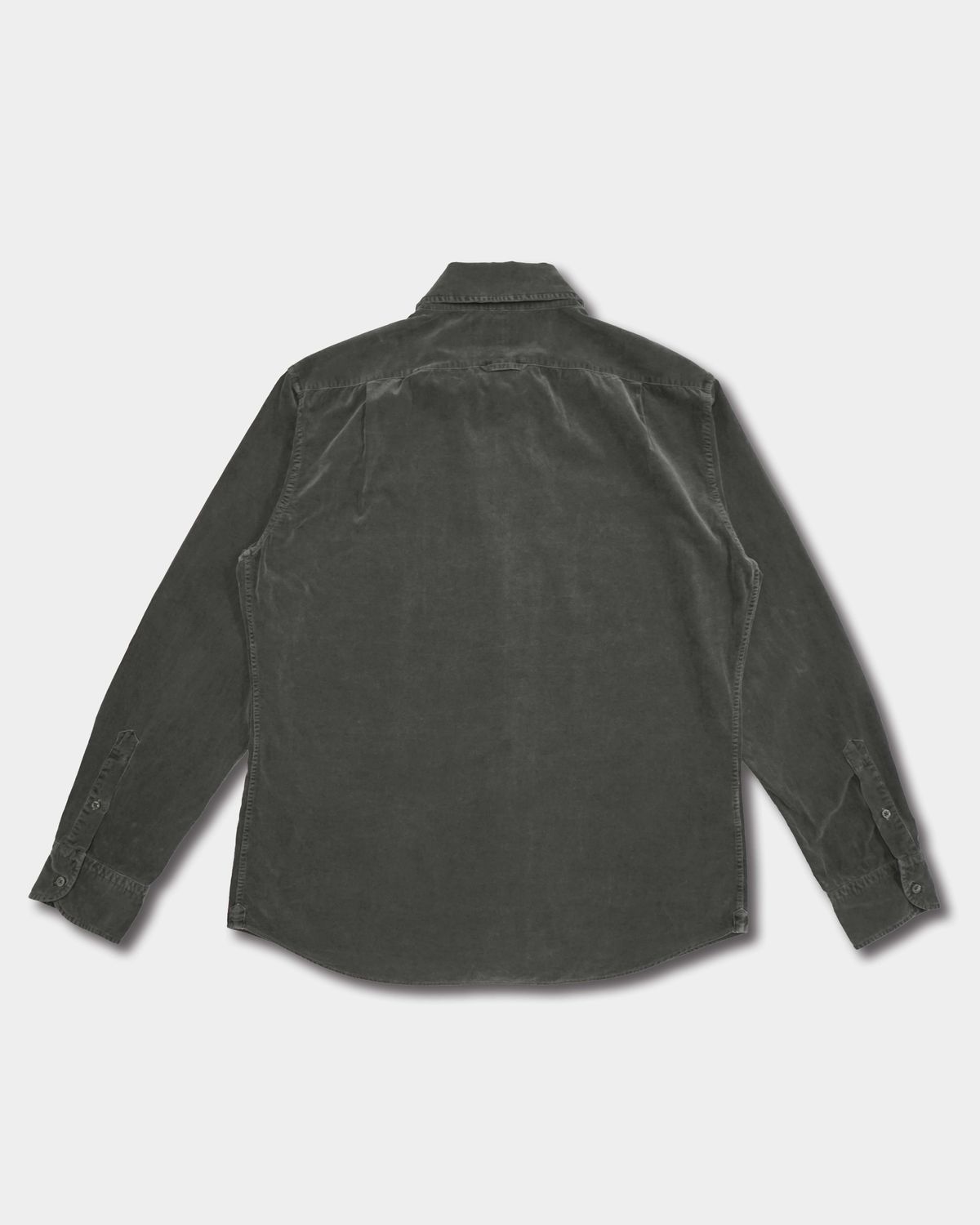 비르반테(BIRBANTE) 코듀로이 레귤러핏 셔츠 - 차콜