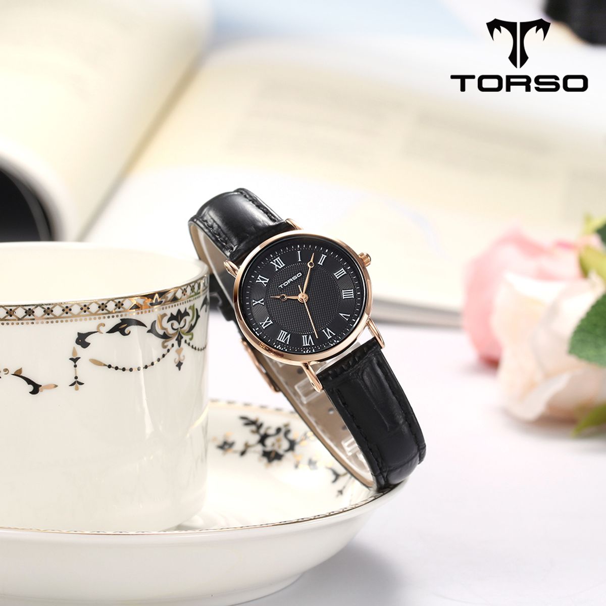 토르소(TORSO) T107L-RBBK 클라시코 쿼츠 커플 워치 남여 가죽 시계