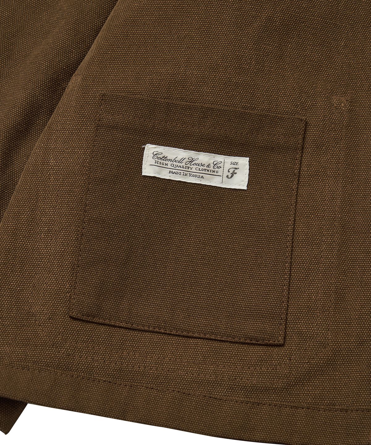 코튼벨(COTTON BELL) 면 워크자켓 - Brown