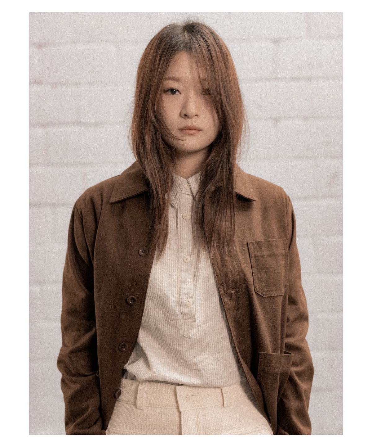 코튼벨(COTTON BELL) 면 워크자켓 - Brown