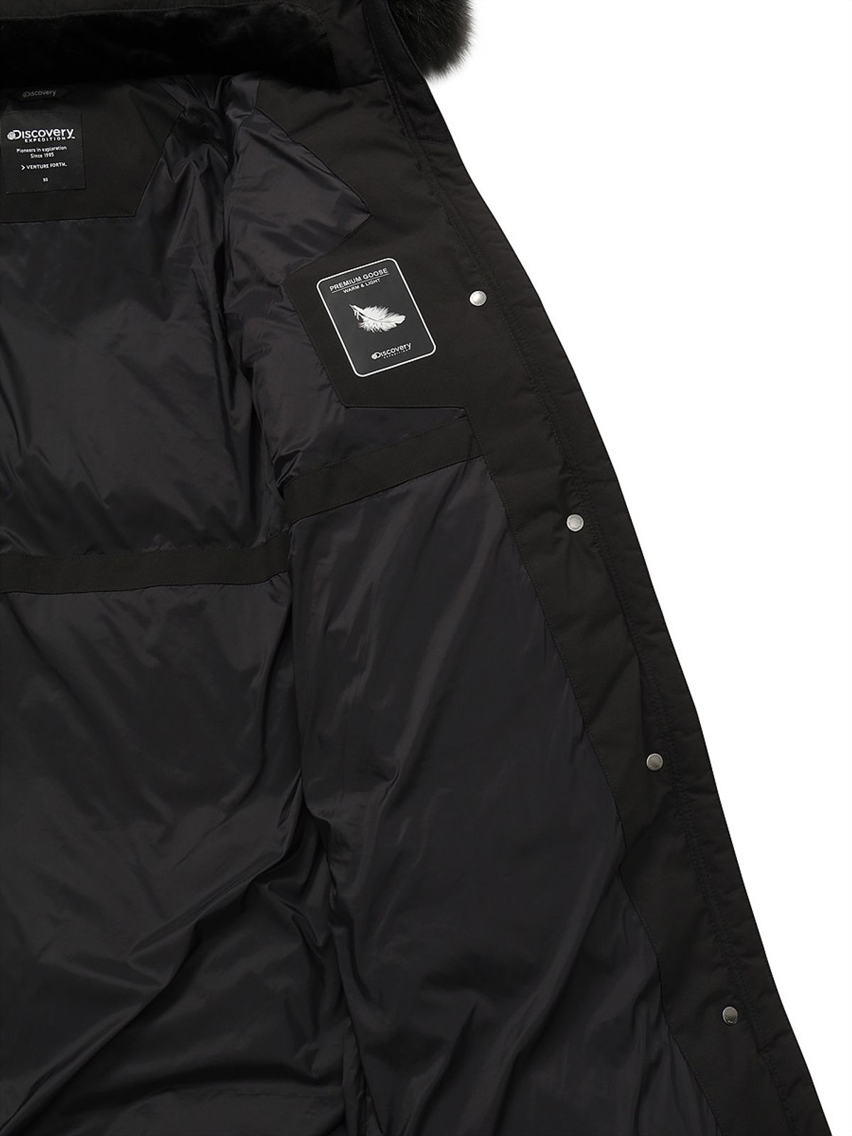 디스커버리 익스페디션(DISCOVERY EXPEDITION) 여성 켈리 구스다운 롱패딩 (BLACK)