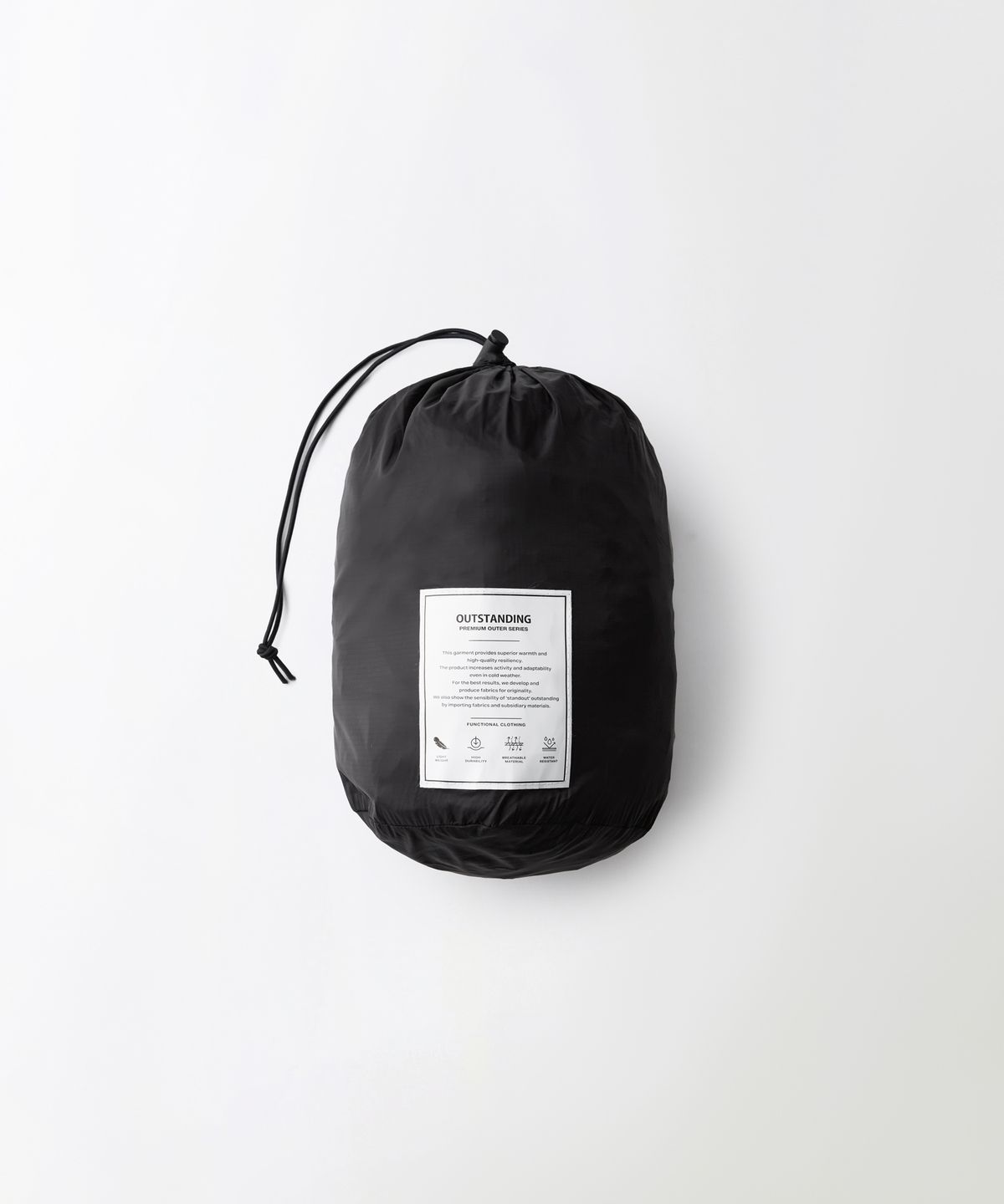 아웃스탠딩(OUTSTANDING) POLAR GOOSE DOWN PARKA_BLACK
