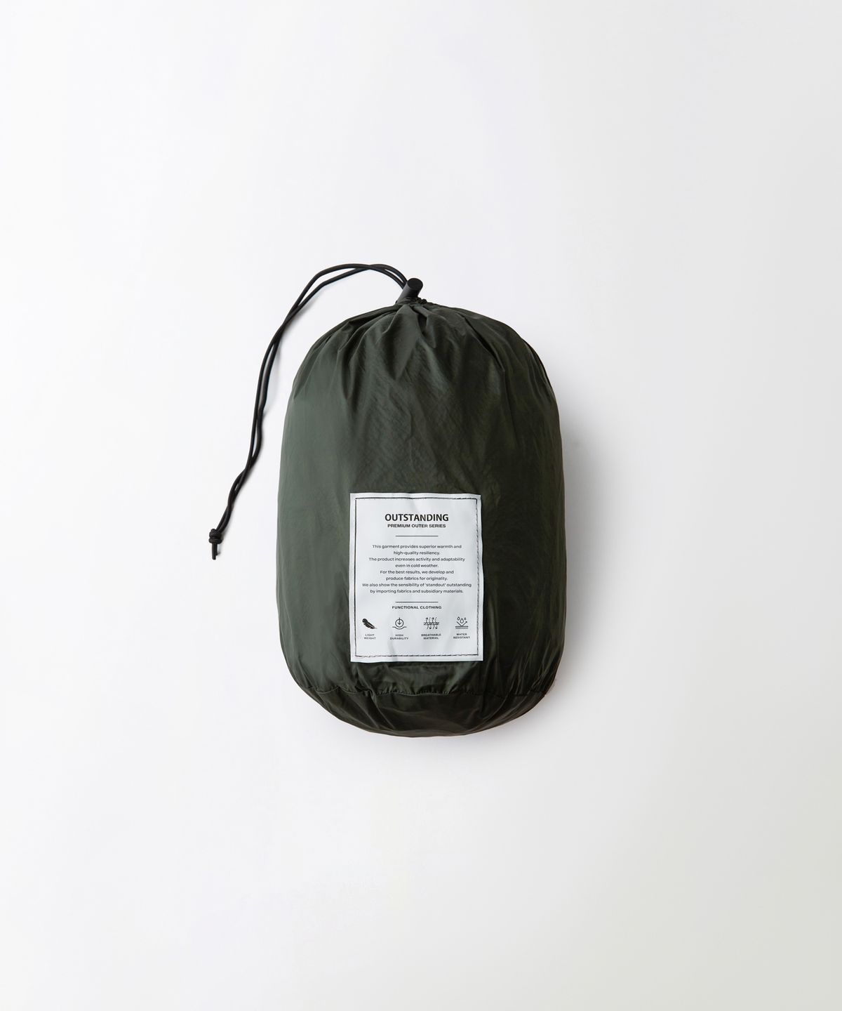 아웃스탠딩(OUTSTANDING) POLAR GOOSE DOWN PARKA_GREEN