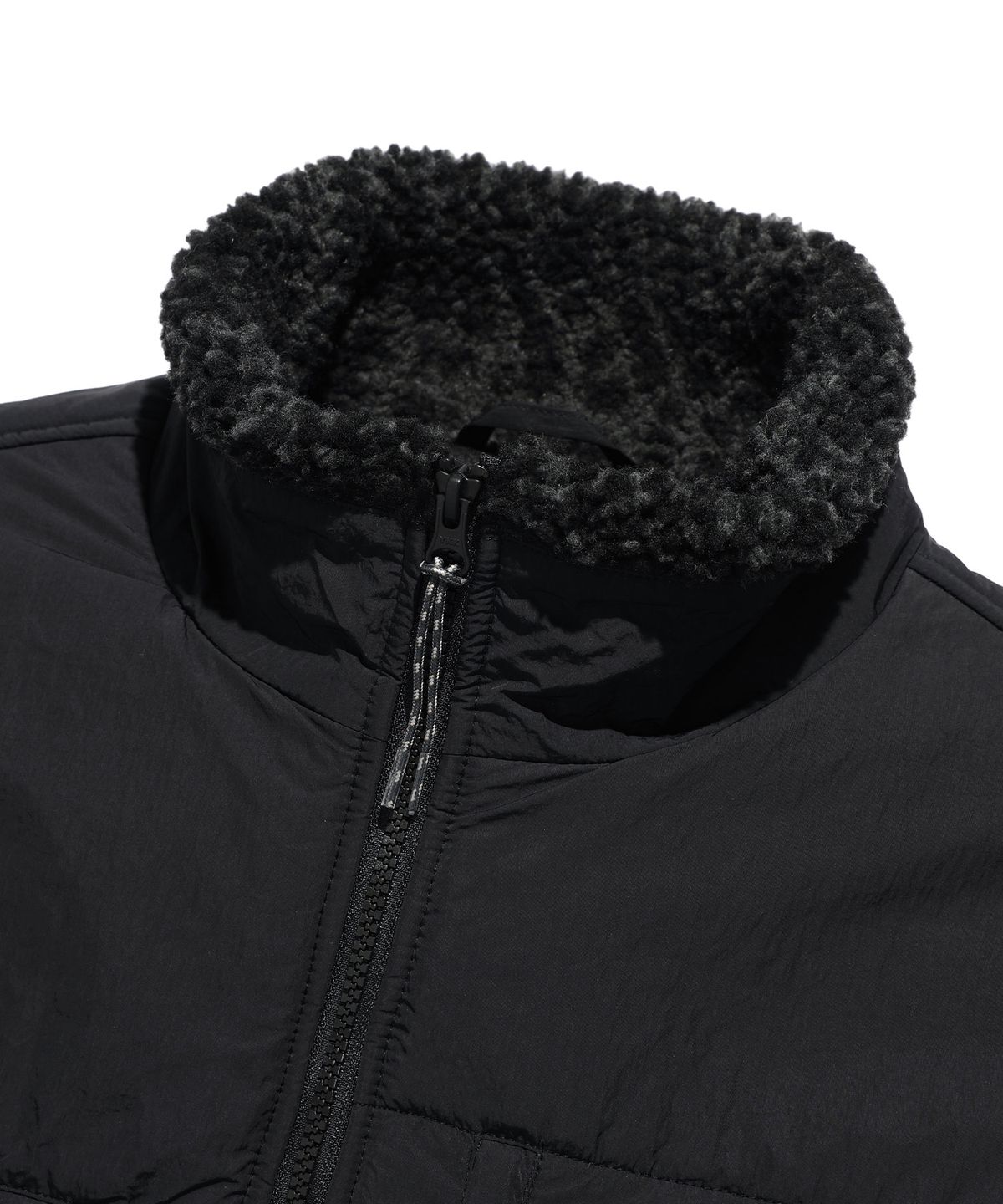 이스트쿤스트(ISTKUNST) PHYTON FLEECE ZIP UP JUMPER_CHARCOAL(IK2DFMB901A)
