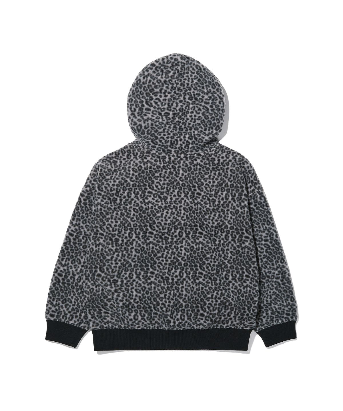 브라운브레스 키즈(BROWNBREATH KIDS) KIDS LEOPARD HOODIE - BLACK