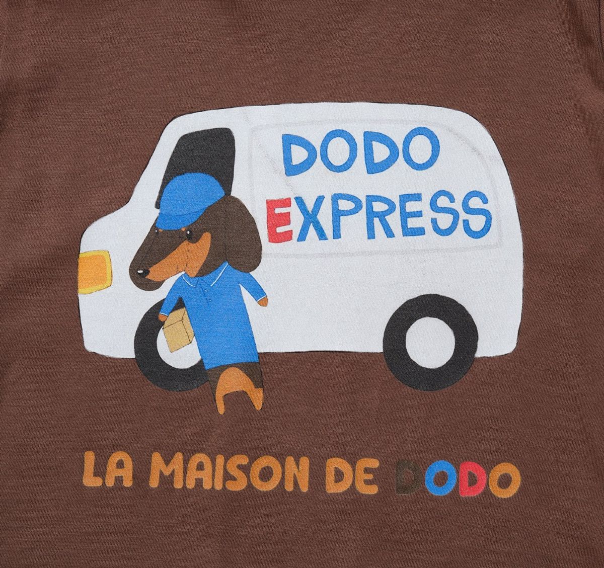 라메종드도도(LA MAISON DE DODO) Simply Dodo T-Shirt with Dodo Express (Cafe Noir) 긴팔티셔츠