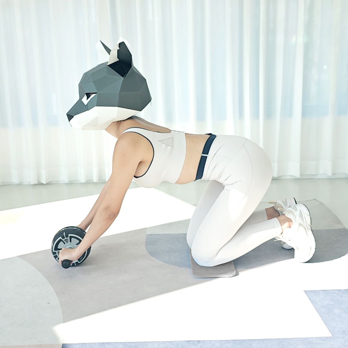 코끼리리빙(KOKIRILIVING) AB슬라이드 뱃살뿌셔+푸쉬업바 EZA-4220