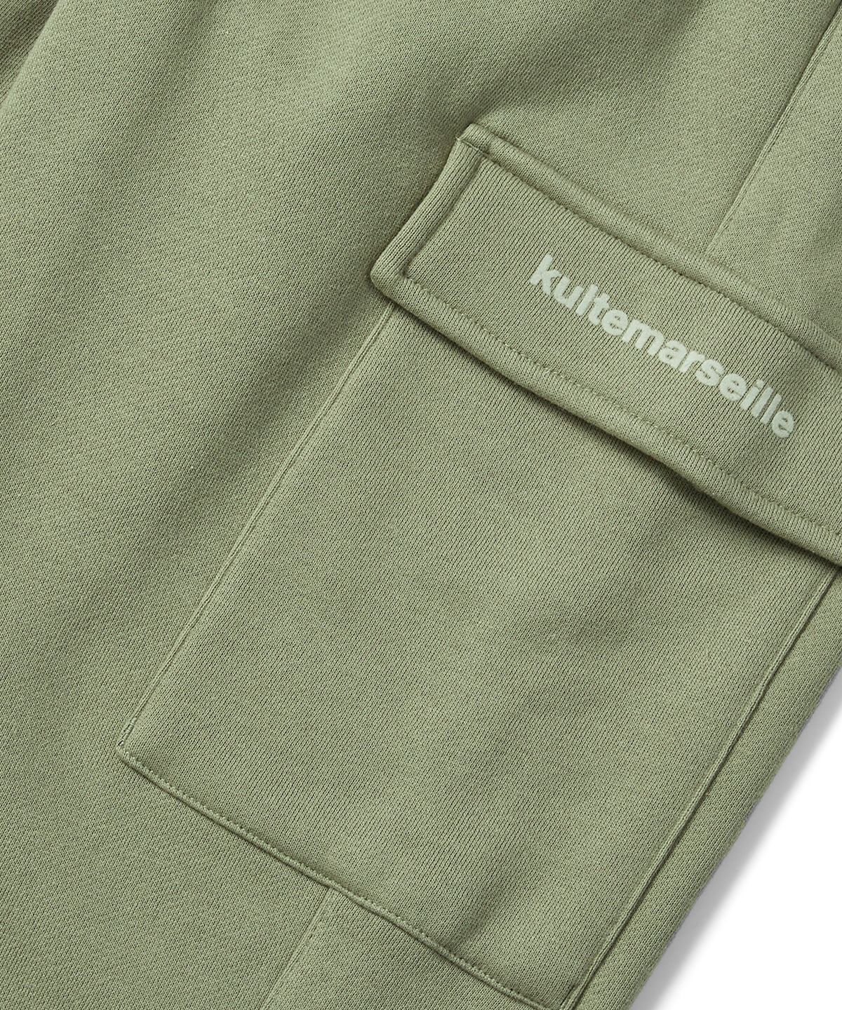 쿨트(KULTE) 와이드 카고 트레이닝 팬츠 L.KHAKI