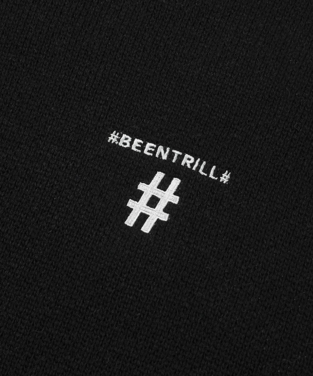 빈트릴 뉴욕(BEENTRILL NEWYORK) 드리피 아트웍 오버핏 니트(블랙)