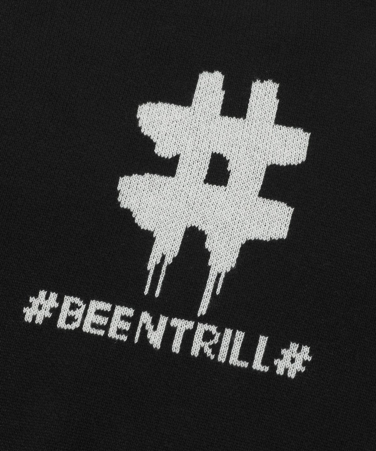 빈트릴 뉴욕(BEENTRILL NEWYORK) 드리피 아트웍 오버핏 니트(블랙)