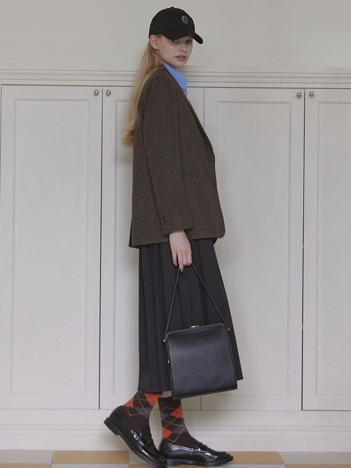 논로컬(NONLOCAL) England Wool Classic Jacket - Brown