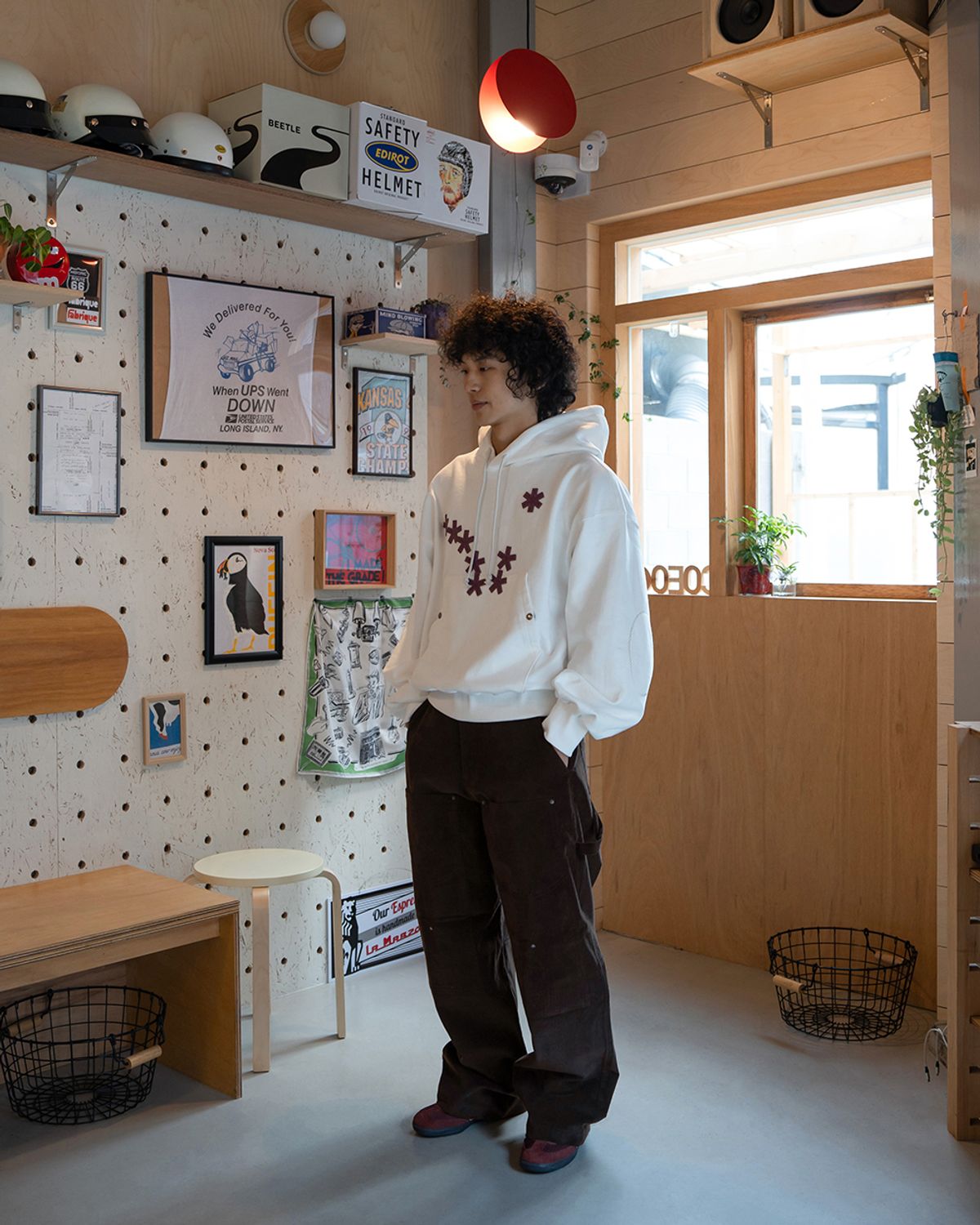 카락터(KARACTOR) Dipper logo hoodie / OFF White