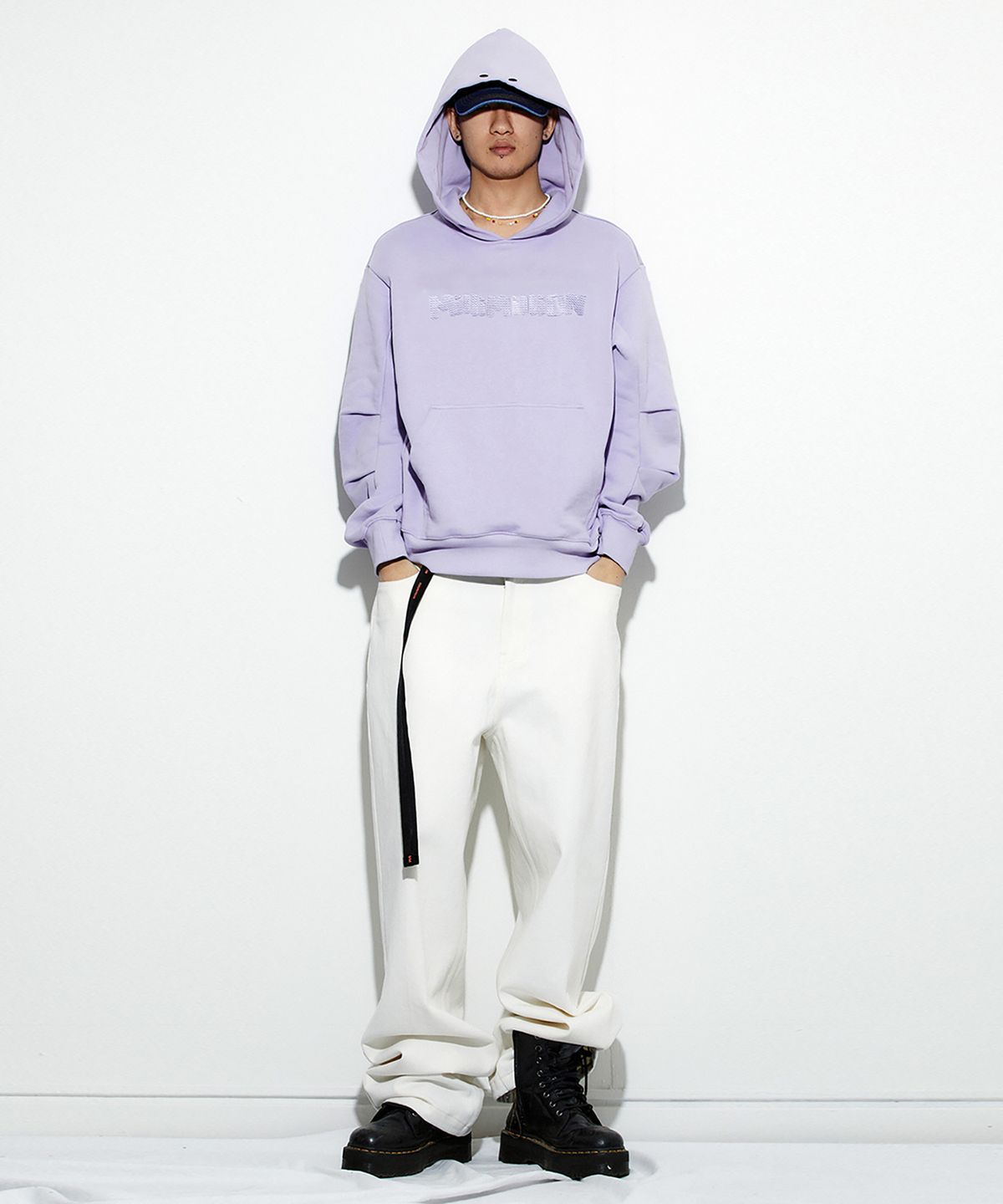 밀리밀리언(MILLIMILLION) COBBLESTONE SIGNATURE HOODY T10-LAVENDER