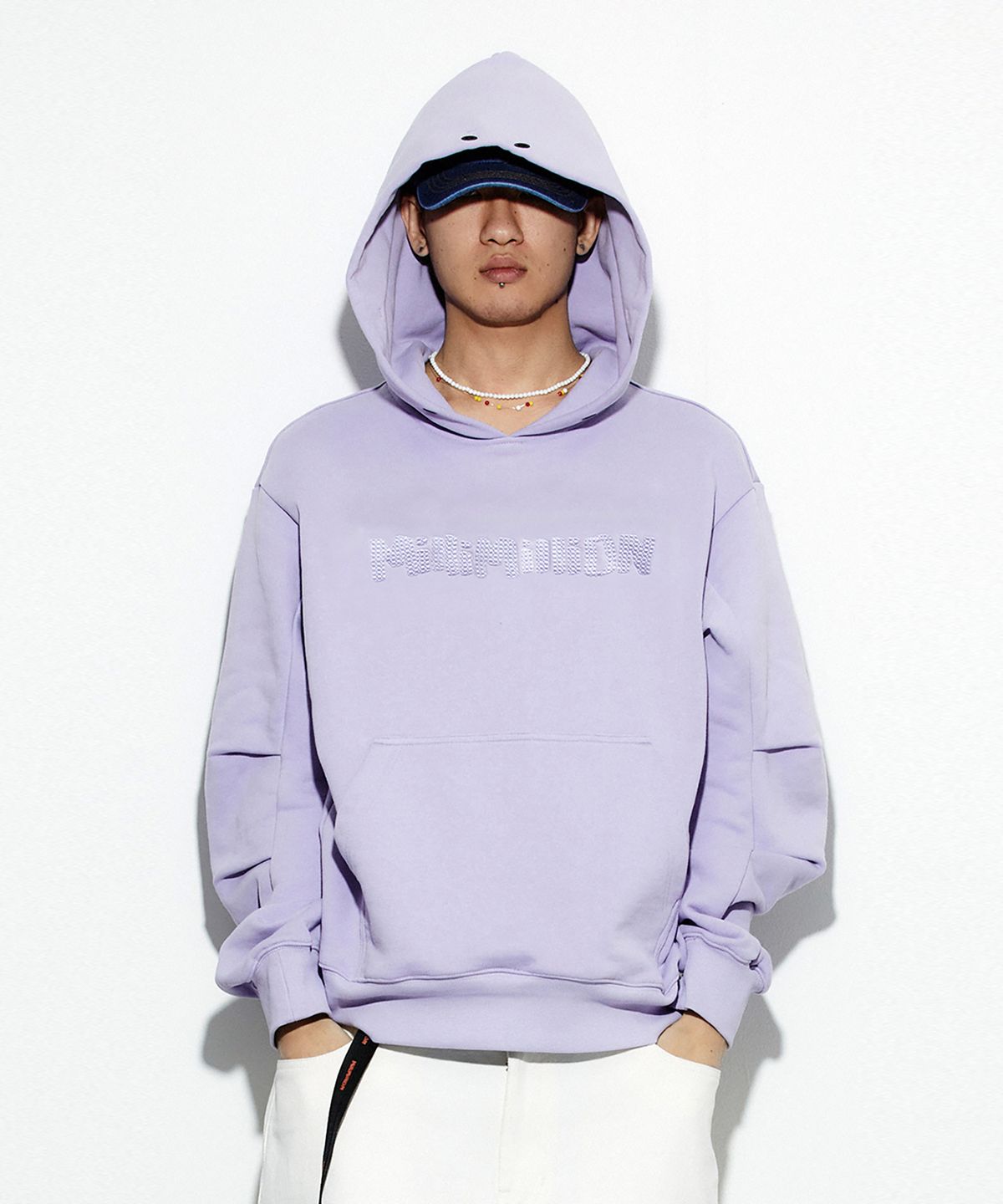 밀리밀리언(MILLIMILLION) COBBLESTONE SIGNATURE HOODY T10-LAVENDER