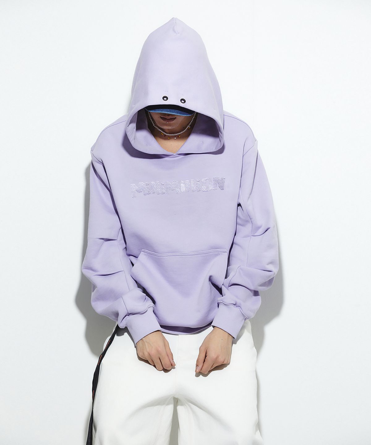 밀리밀리언(MILLIMILLION) COBBLESTONE SIGNATURE HOODY T10-LAVENDER