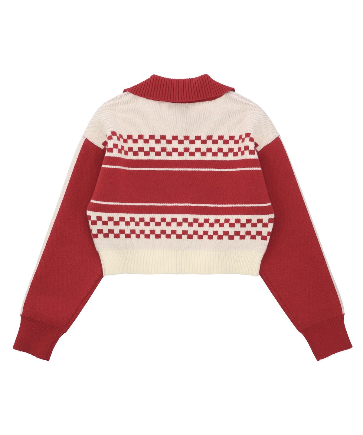 골라(GOLA) W CHECK CROP KNIT [2 COLOR]