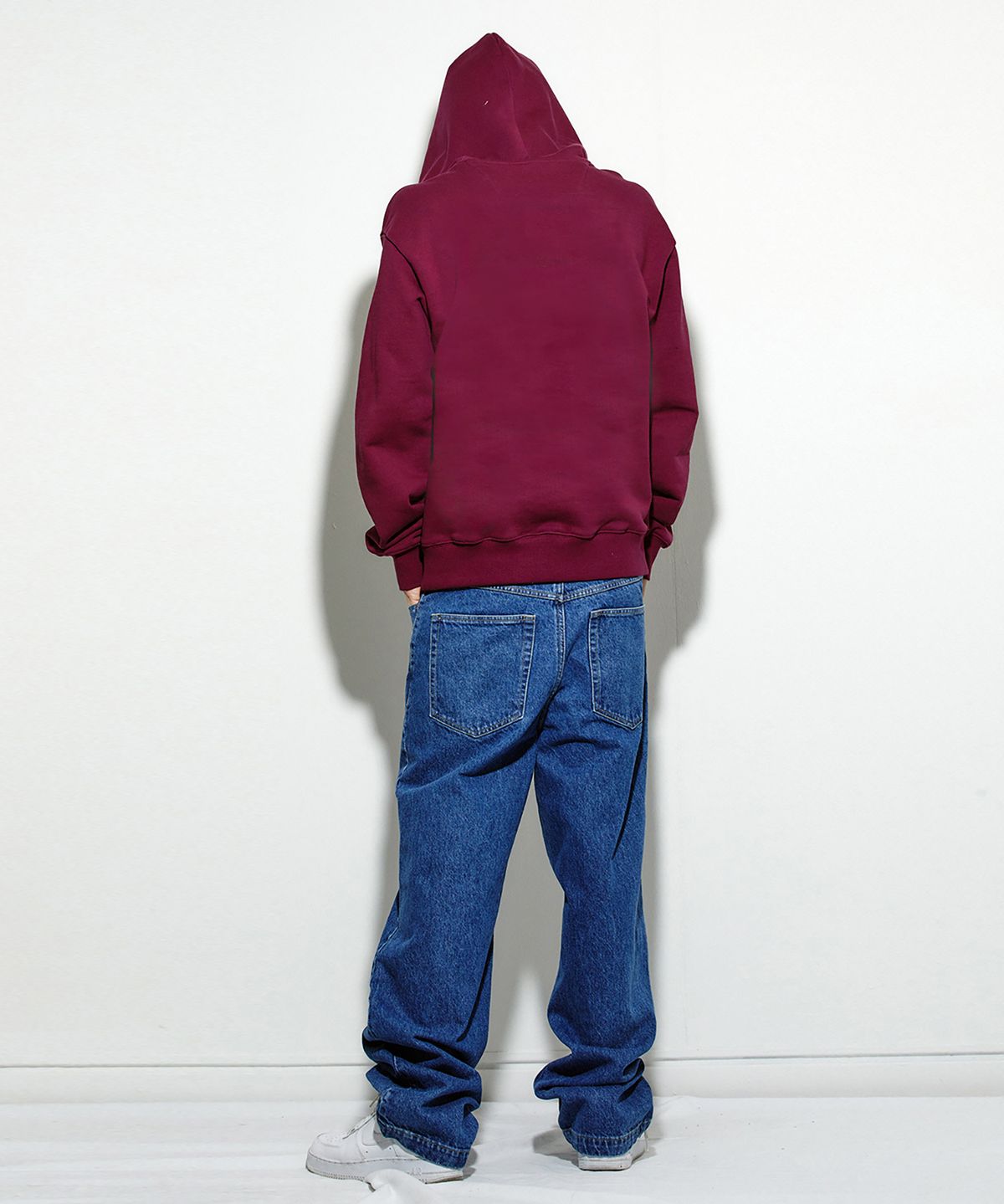 밀리밀리언(MILLIMILLION) COBBLESTONE SIGNATURE HOODY T10-BURGUNDY