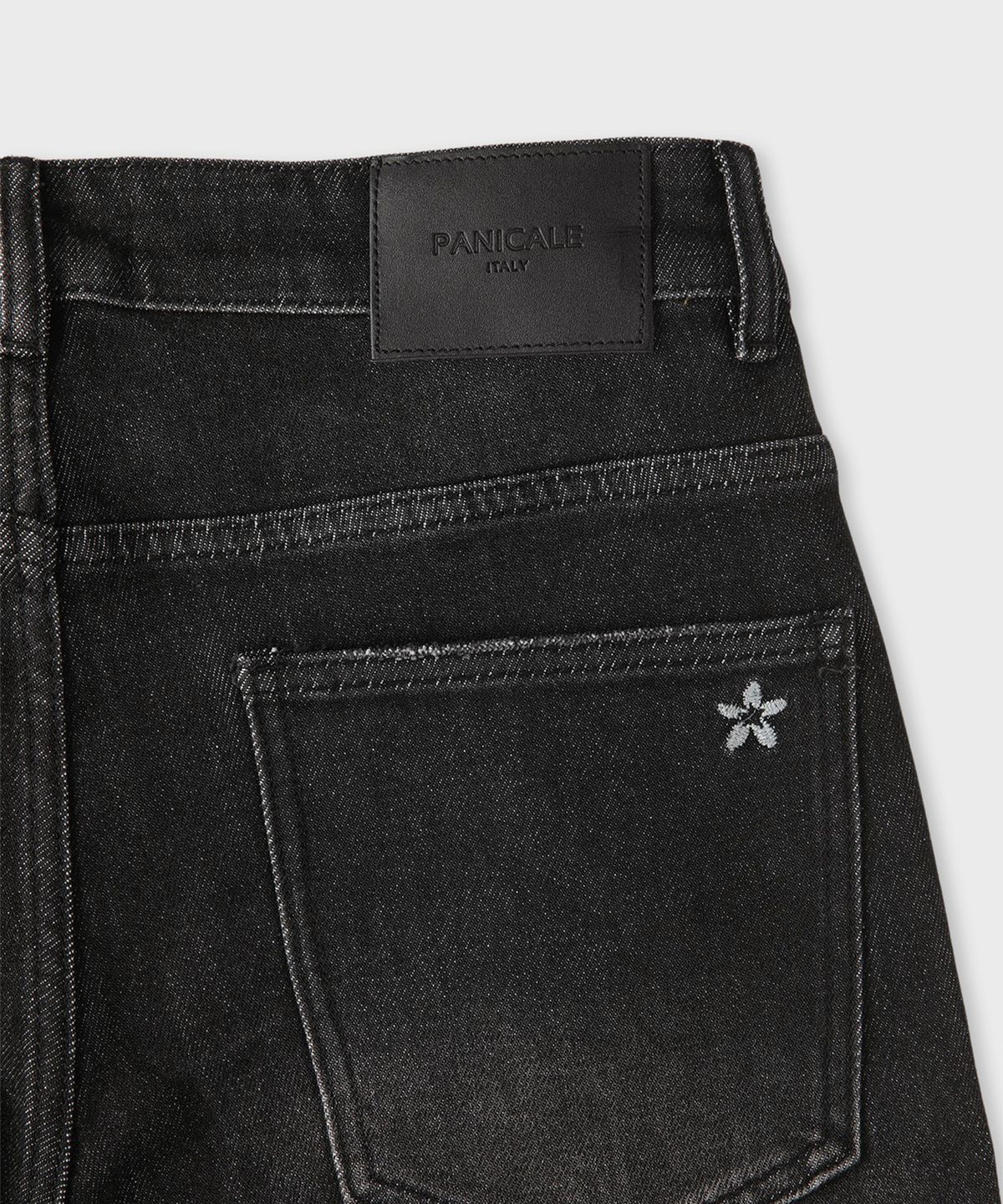 빠니깔레(PANICALE) 데미지 워싱 블랙 진