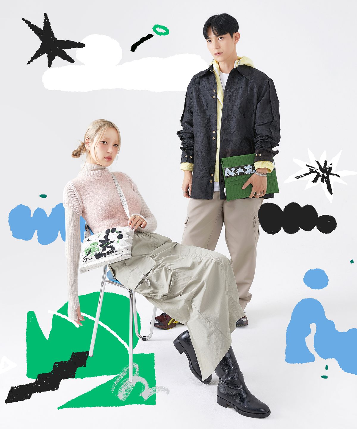 플리츠마마(PLEATSMAMA) 뉴샤코슈백 불티나마켓 에디션 그레이