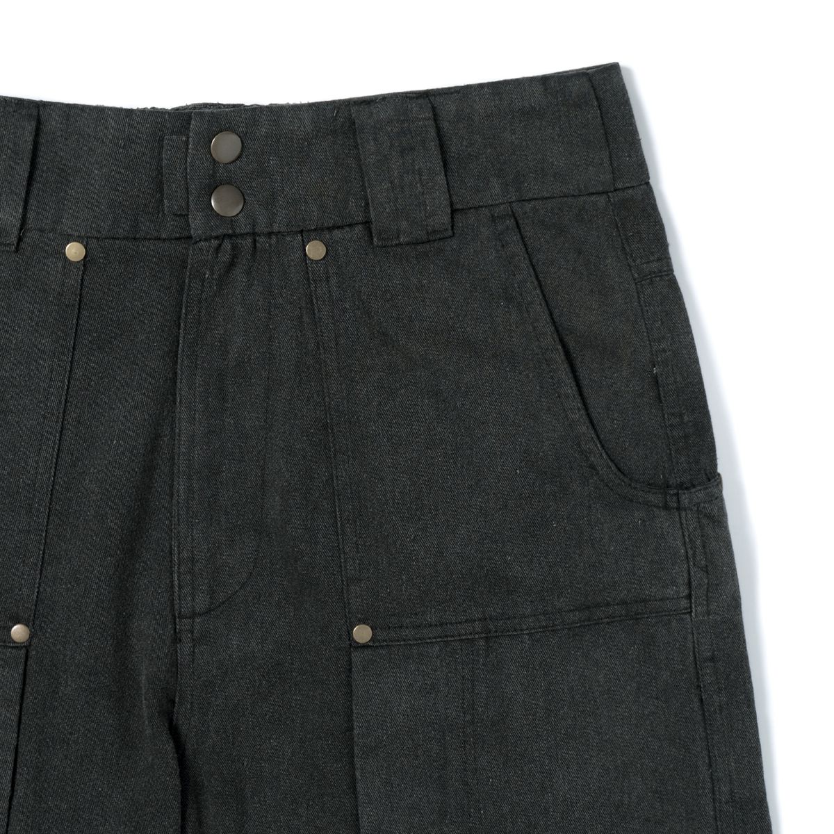 퓨처랩(FUTURE LAB) WASHED CARGO DENIM PANTS - BLACK