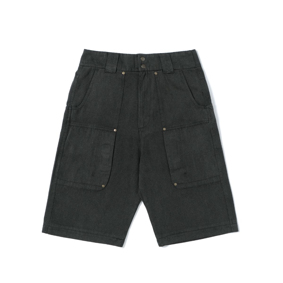 퓨처랩(FUTURE LAB) WASHED CARGO DENIM PANTS - BLACK
