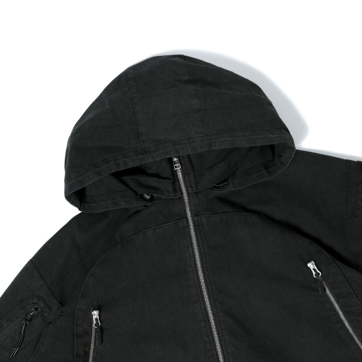 퓨처랩(FUTURE LAB) WASHED PCU JACKET - BLACK