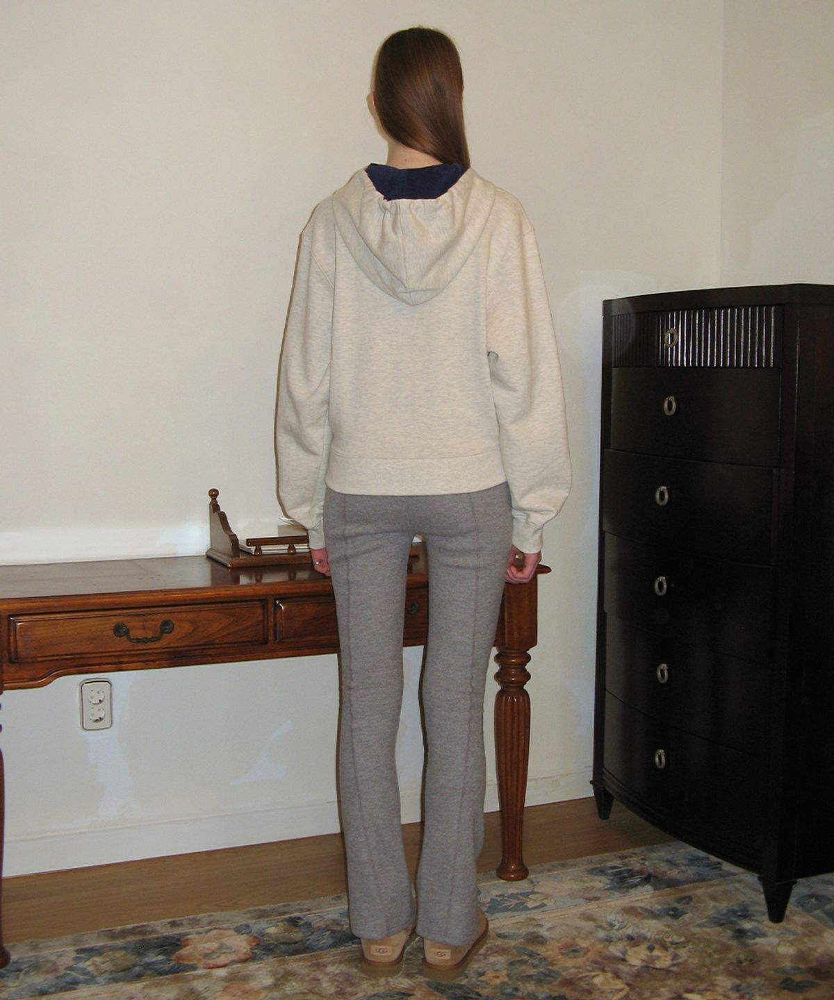 시눈(SINOON) ROUND LEGGINGS PANTS (MELANGE GREY)