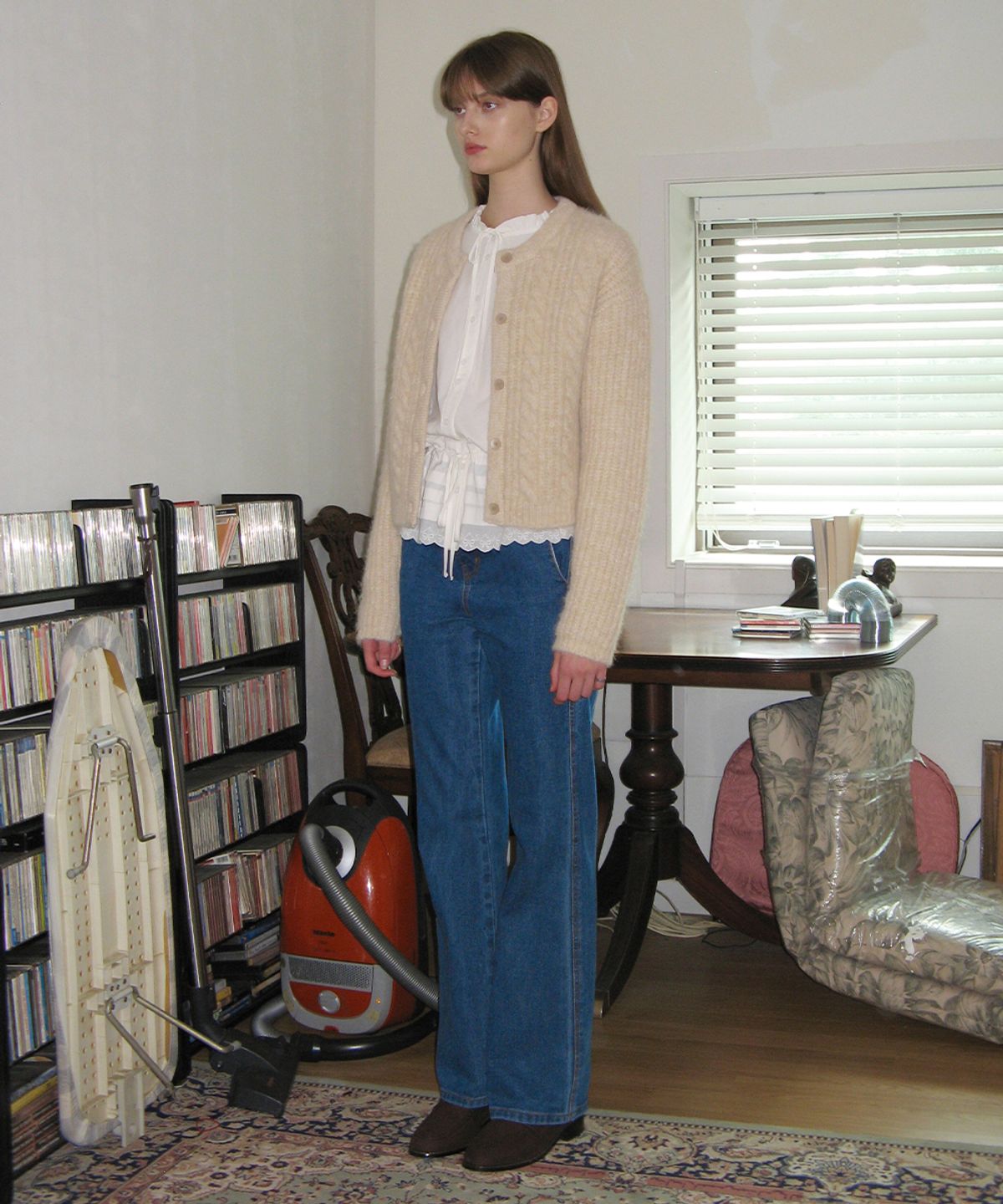 시눈(SINOON) SEMI BOOTS FIT DENIM PANTS (BLUE)