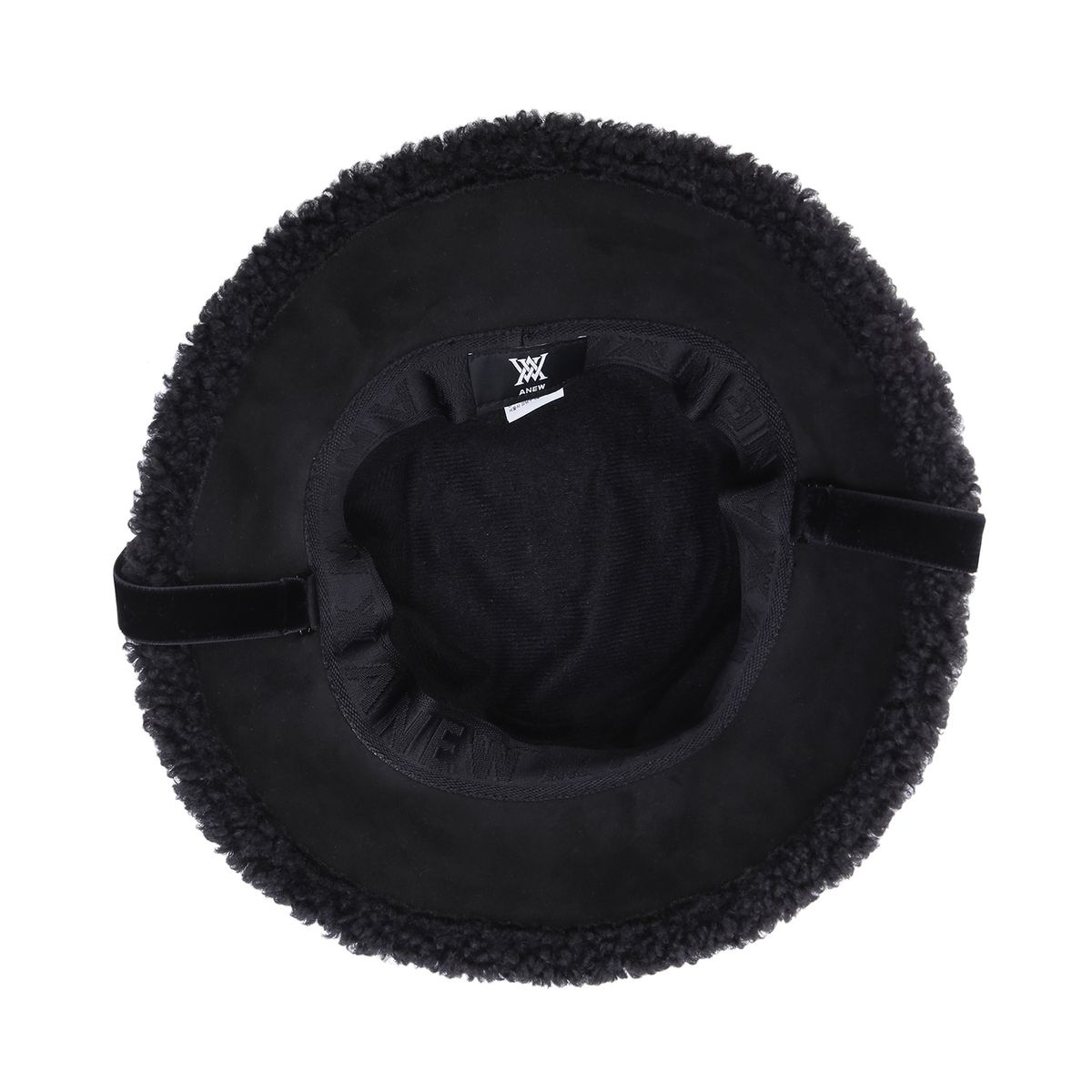 어뉴골프(ANEW GOLF) (W) FLUFFY BUCKET HAT_BK