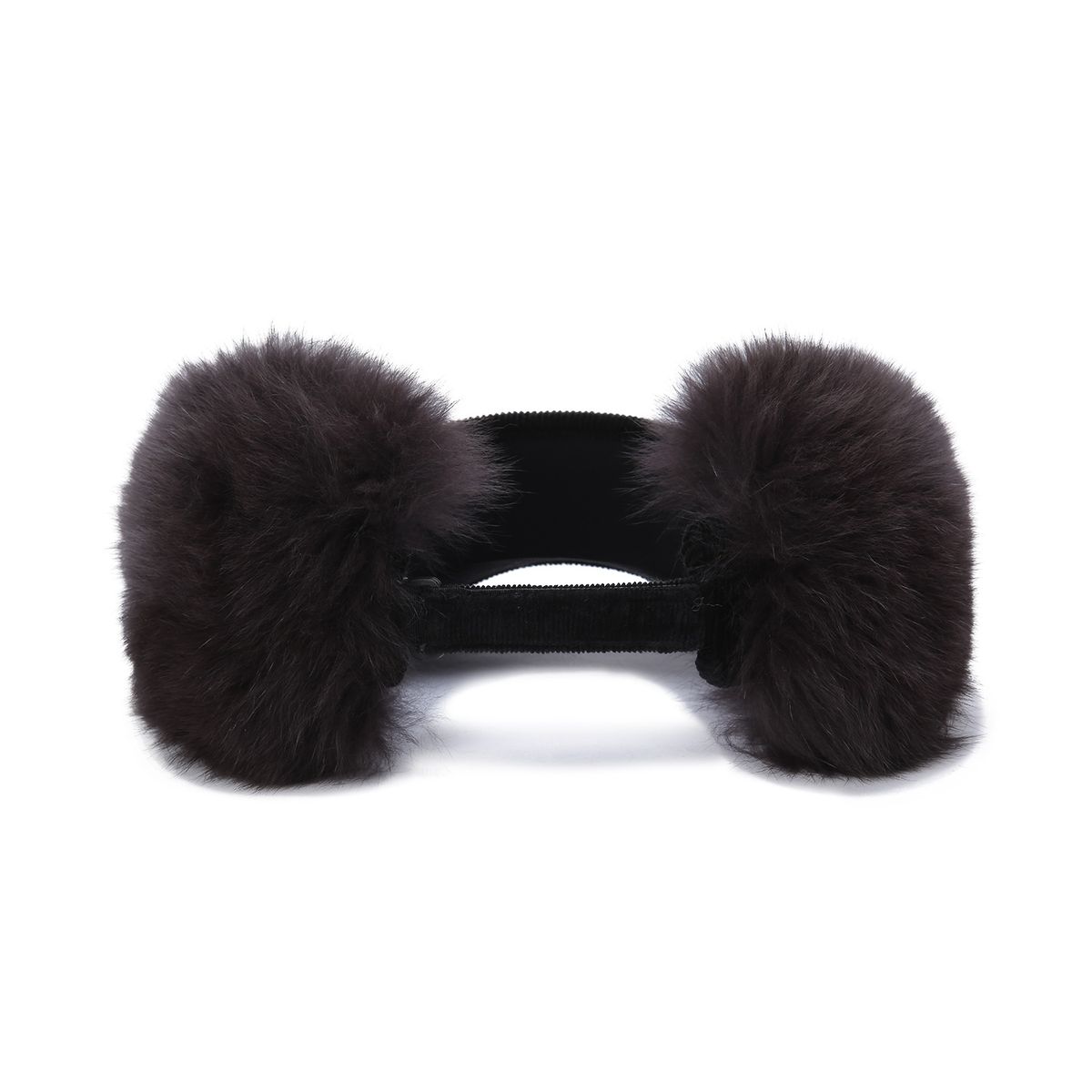 어뉴골프(ANEW GOLF) (W) REAL FUR SNOW WINTER VISOR_BK