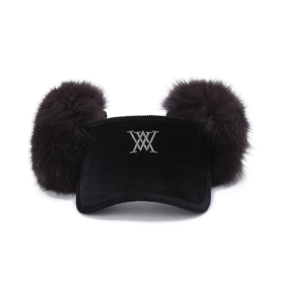 어뉴골프(ANEW GOLF) (W) REAL FUR SNOW WINTER VISOR_BK