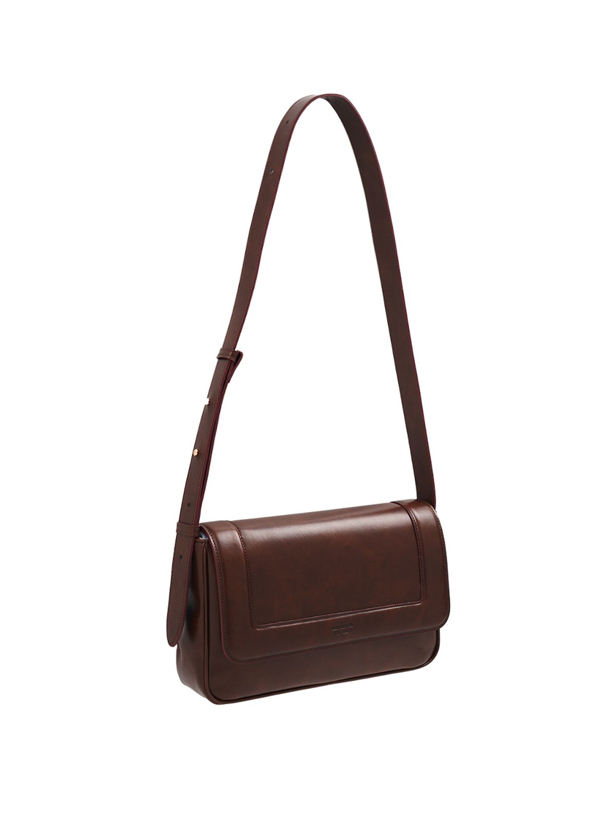 메종크렘(MAISON CREME) Red Crust Baguette bag_Brown