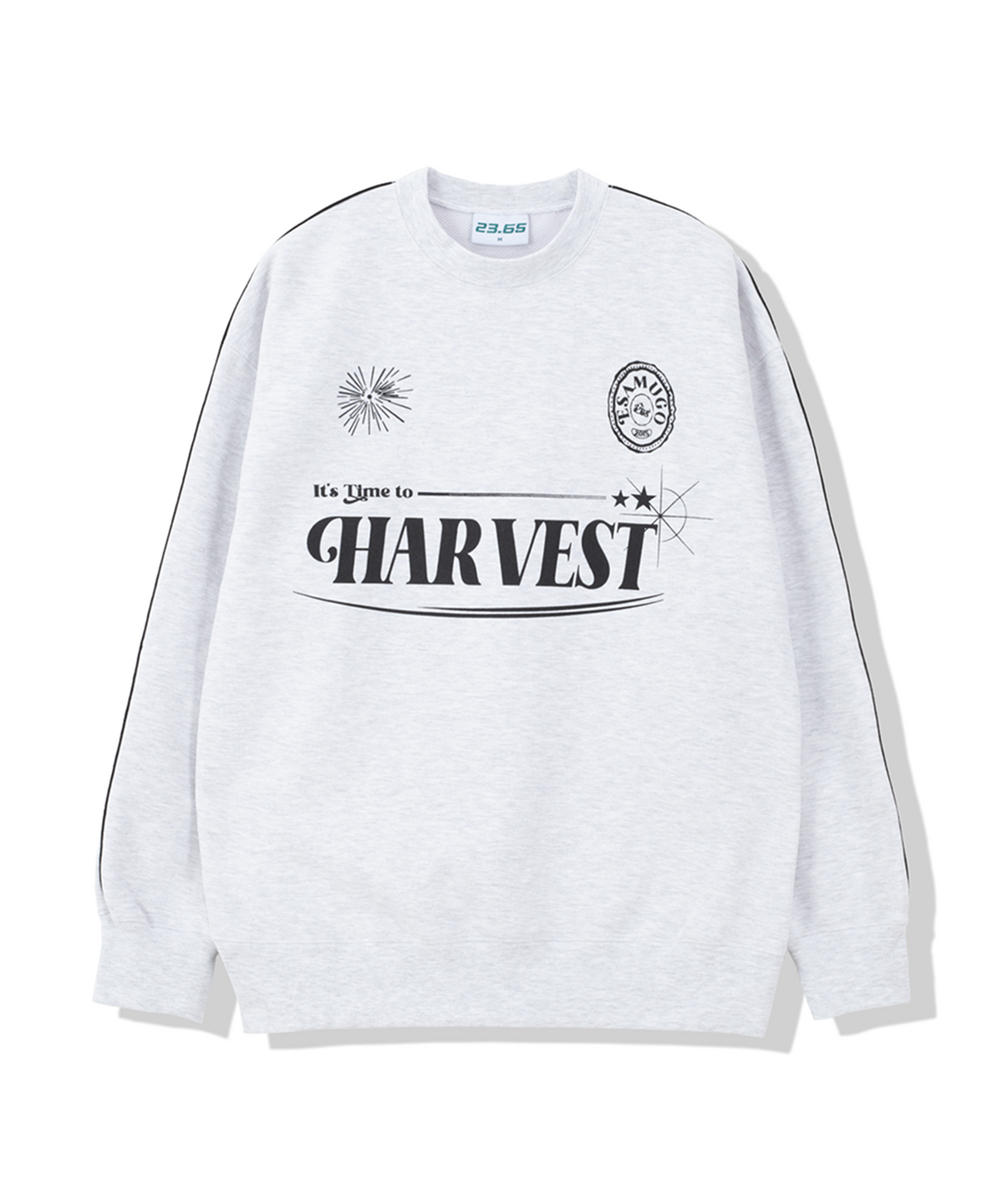 23.65(23.65) HARVEST SWEAT SHIRT WHITE/GREY
