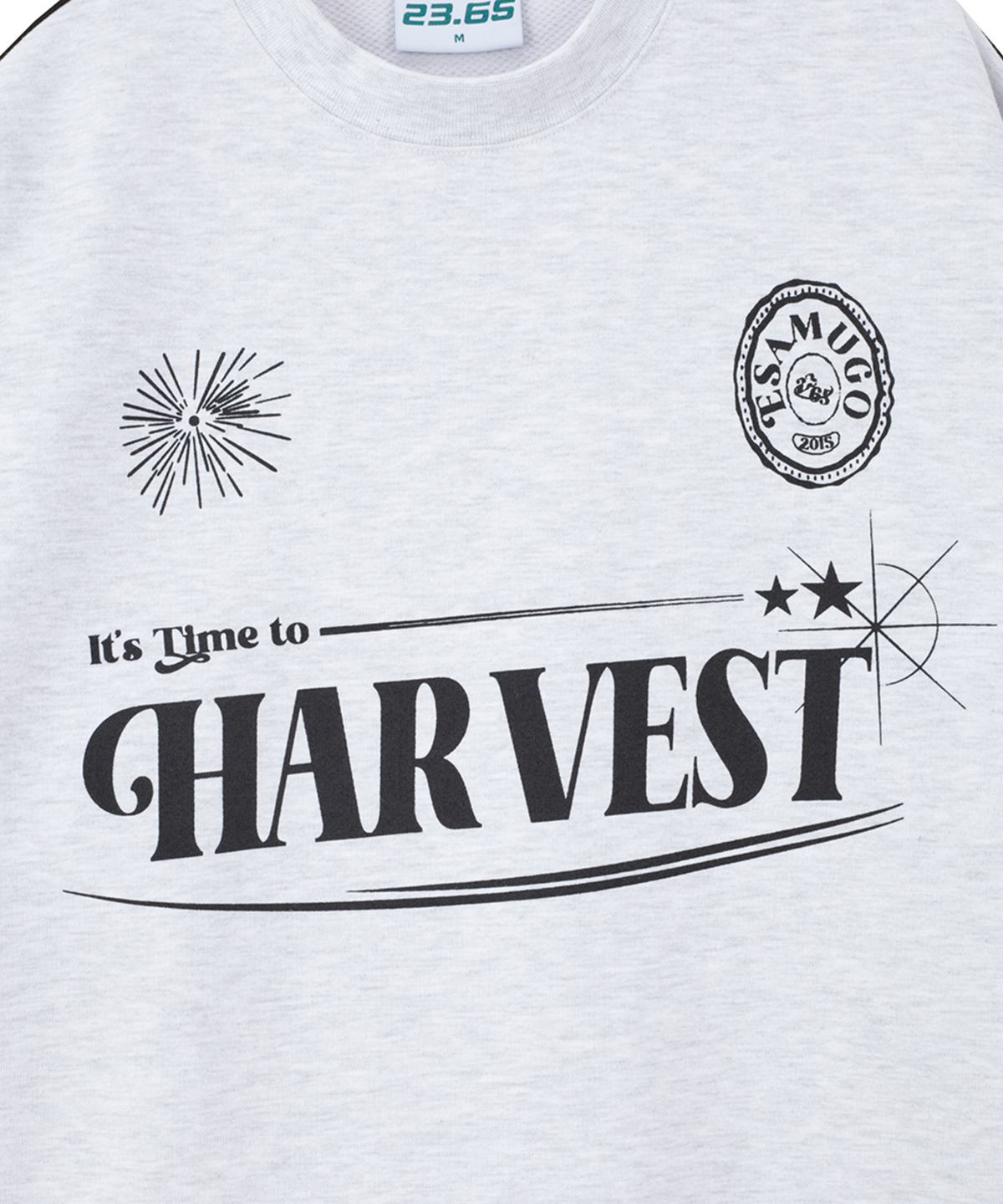 23.65(23.65) HARVEST SWEAT SHIRT WHITE/GREY