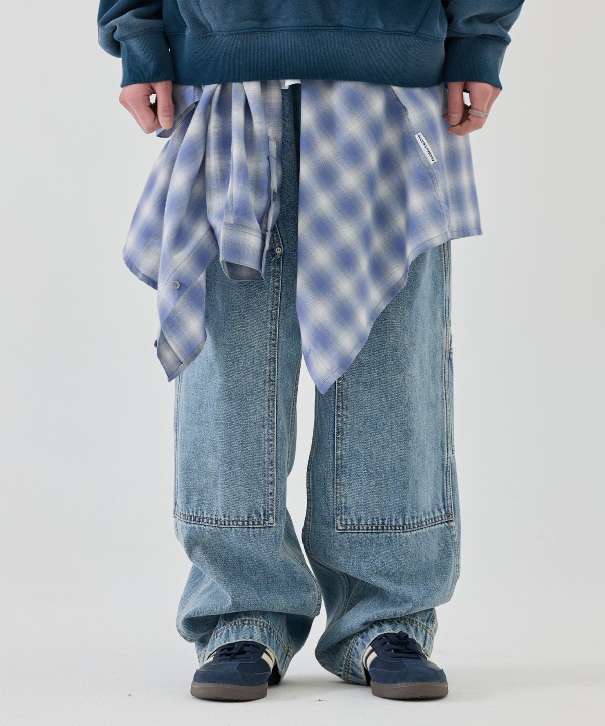 이스트서비스샵(eastserviceshop) Carpenter Service Denim Pants - Indigo