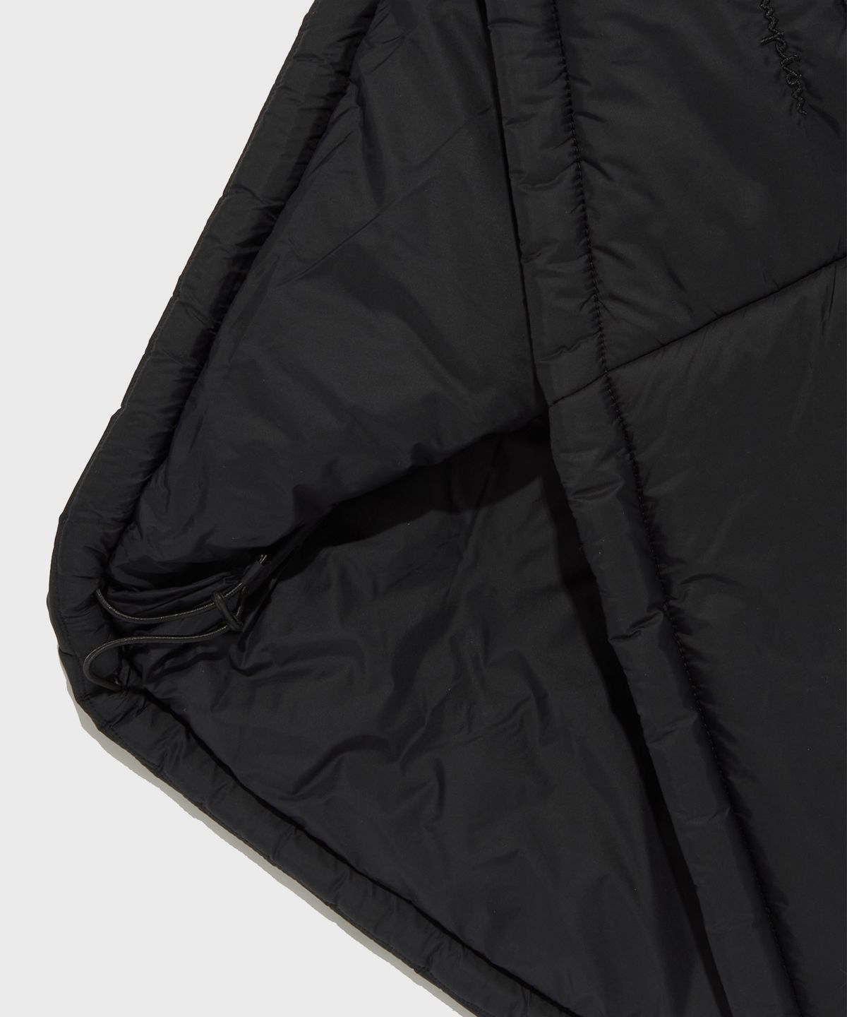 챔피온(CHAMPION) 여성 언발란스 타프타 패딩 자켓 Black