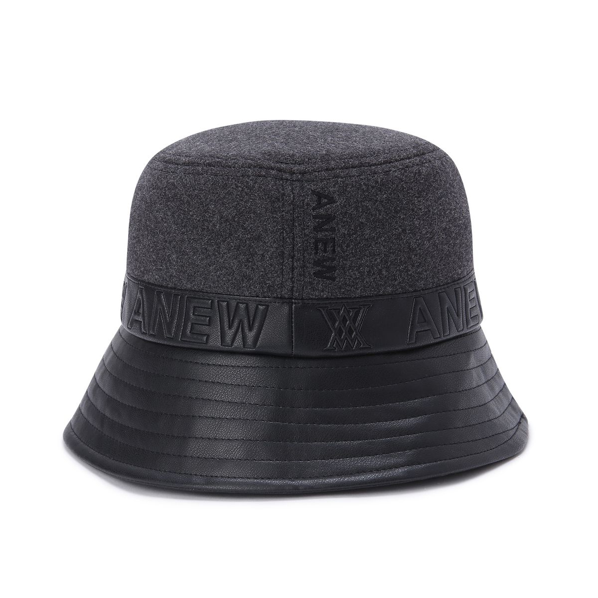 어뉴골프(ANEW GOLF) MIXED WOOL BUCKET HAT_BK