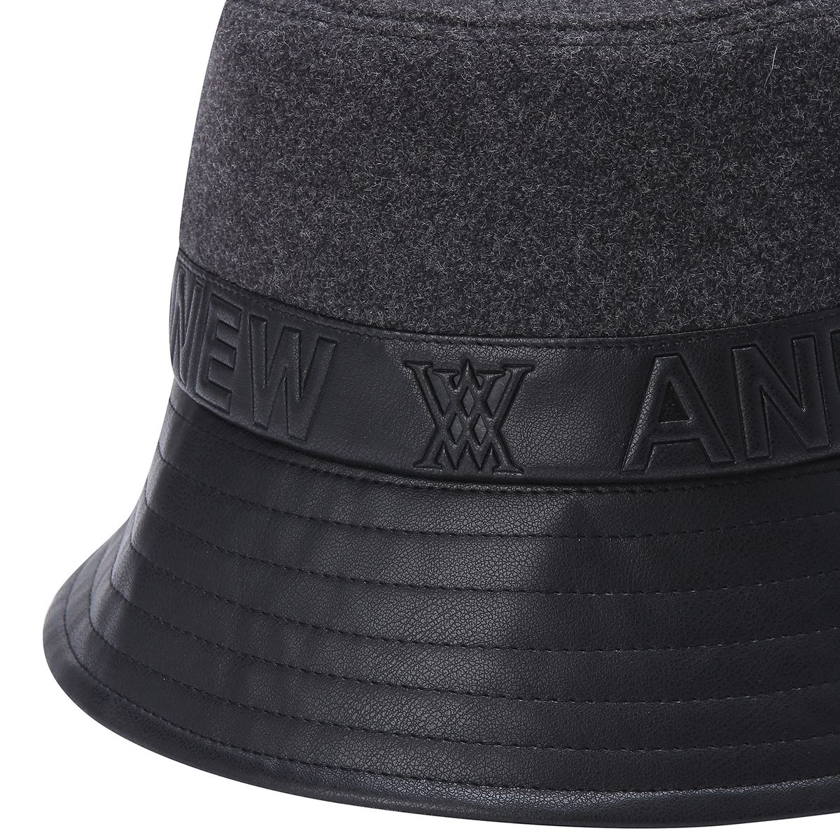 어뉴골프(ANEW GOLF) MIXED WOOL BUCKET HAT_BK