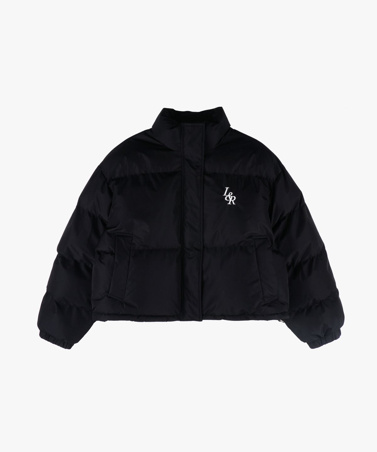 로시로우(LOSSYROW) Lossy Lip stop Crop Padding_Black