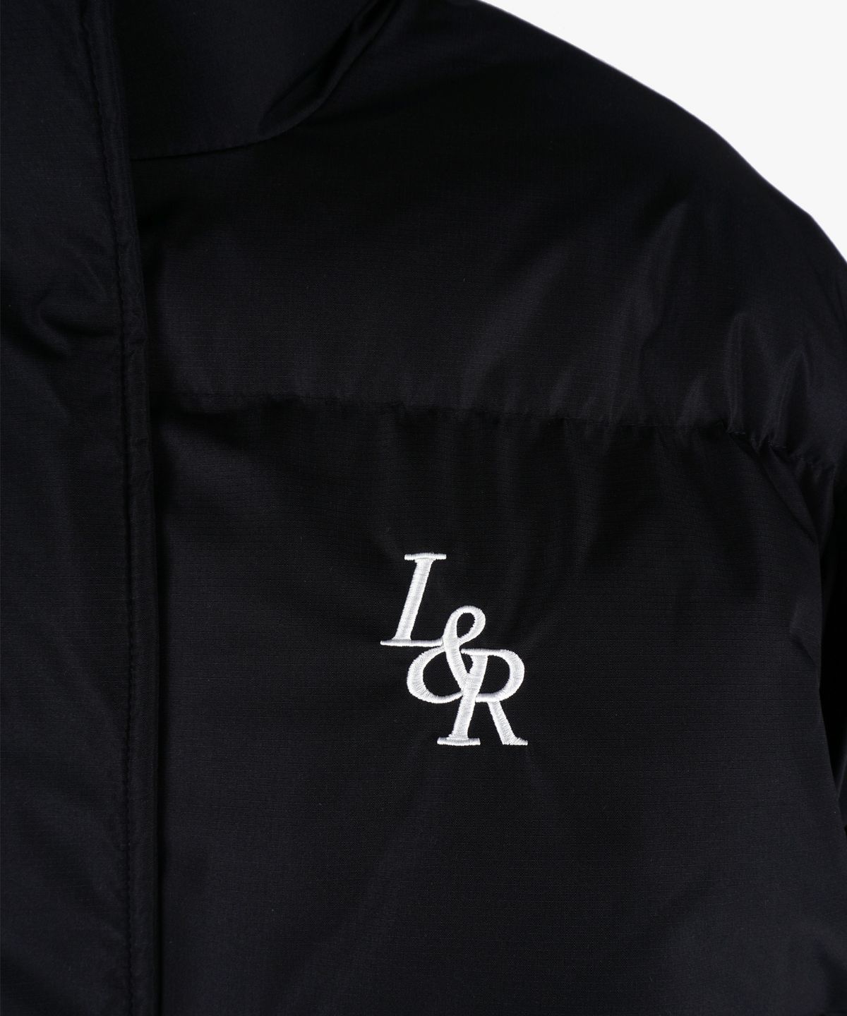 로시로우(LOSSYROW) Lossy Lip stop Crop Padding_Black