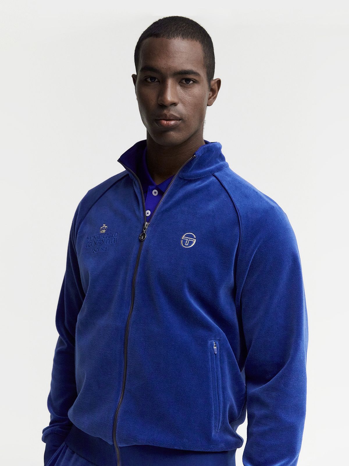 세르지오 타키니(SERGIO TACCHINI) M MC 벨벳 트레이닝 집업