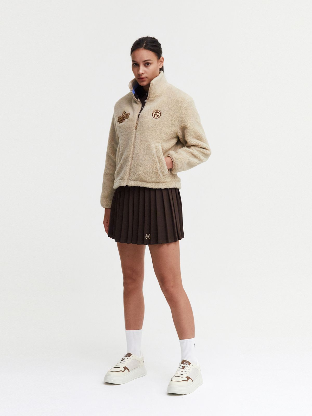 세르지오 타키니(SERGIO TACCHINI) W MC 플리스 자켓 (Beige)