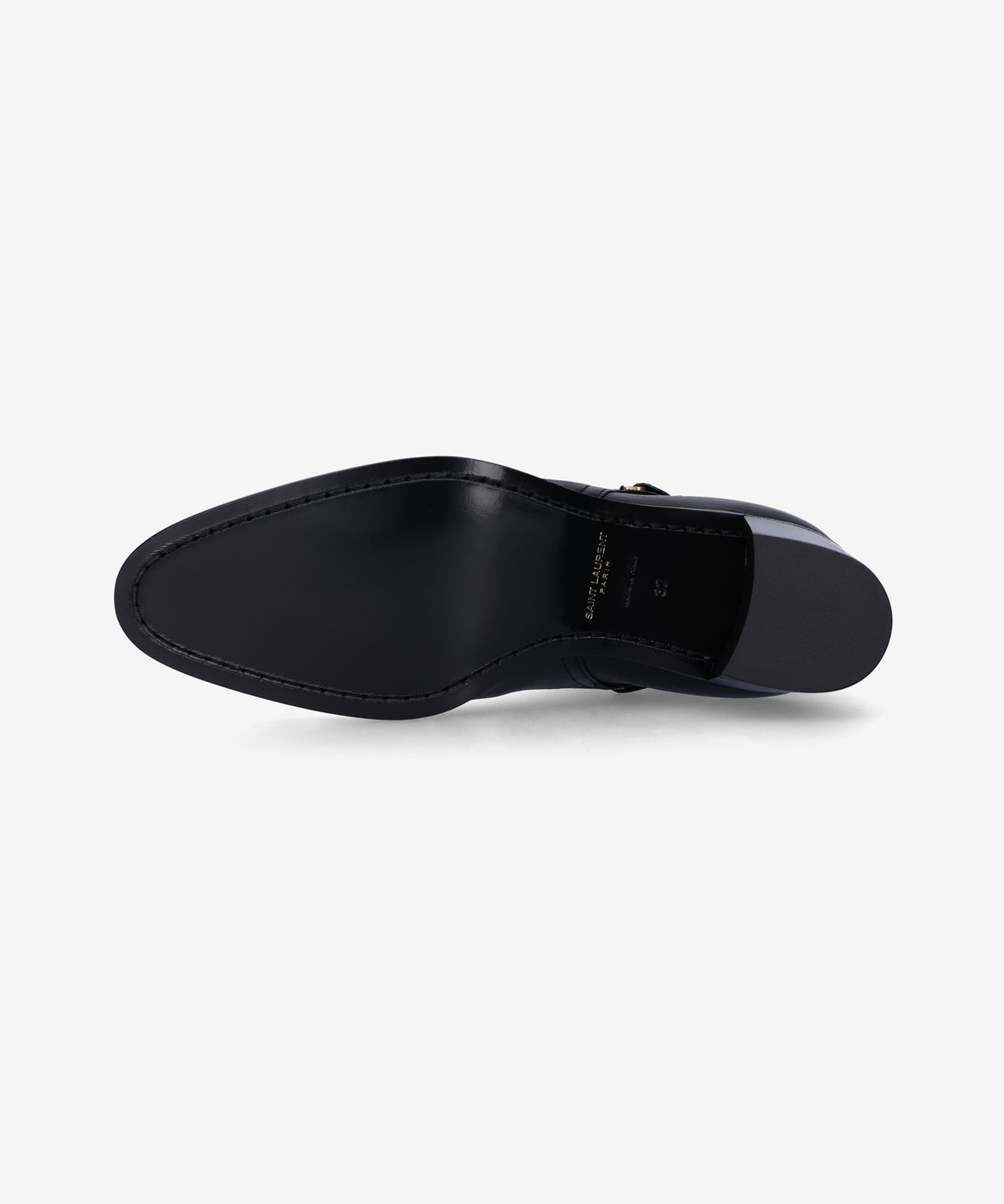 생로랑(SAINT LAURENT) 도리나 버클 스트랩 앵클 부츠 - 블랙 / 75594725V001000