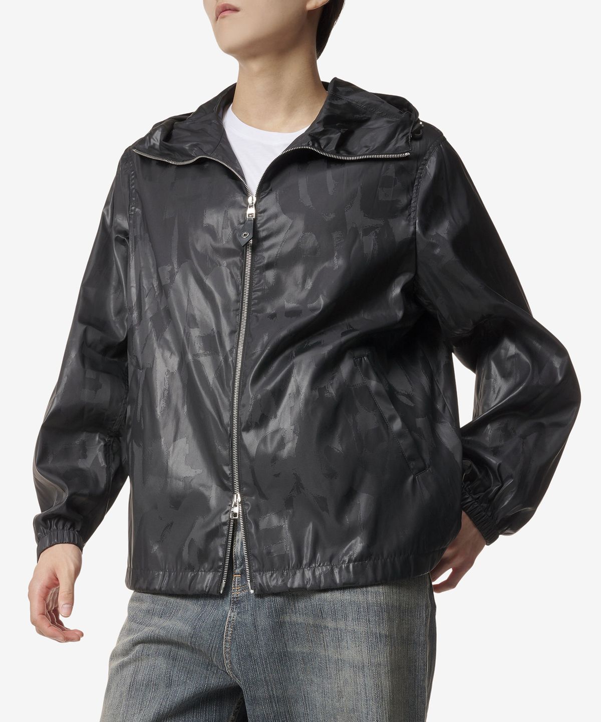 알렉산더 맥퀸(ALEXANDER McQUEEN) 그래피티 재킷 - 블랙 / 750308QVR481000