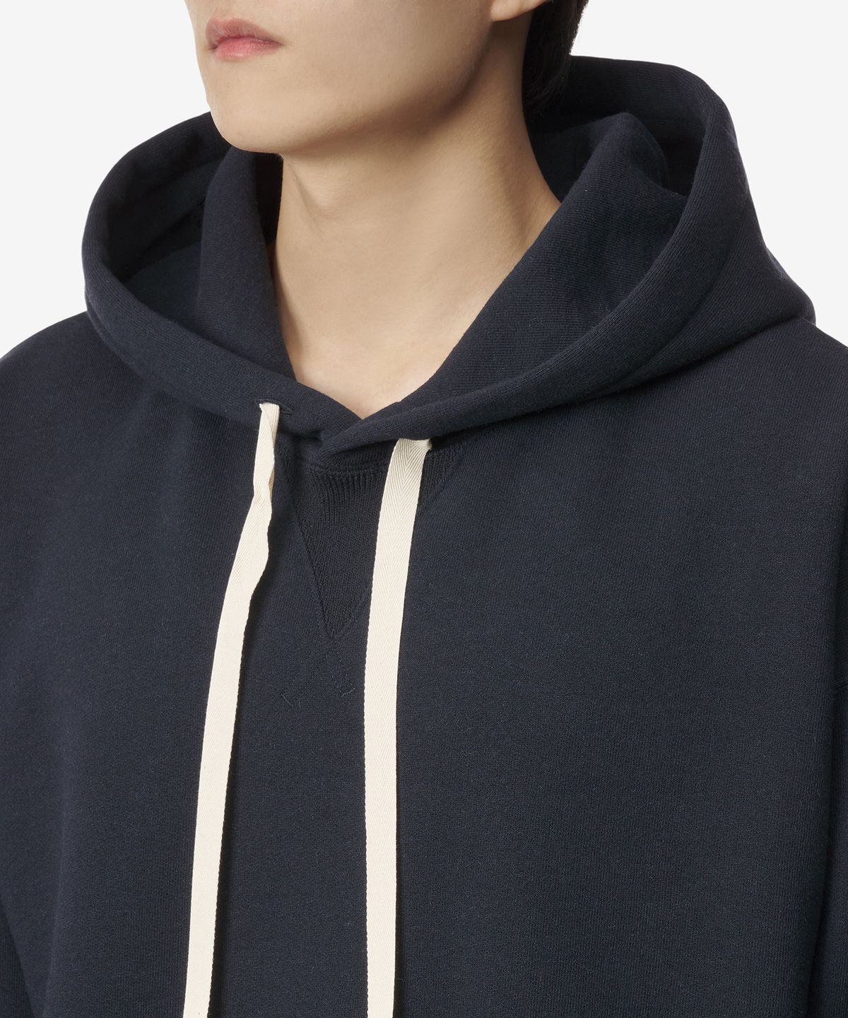 질 샌더(JIL SANDER) 로고 후드 - 네이비 / J22GU0102J20015402