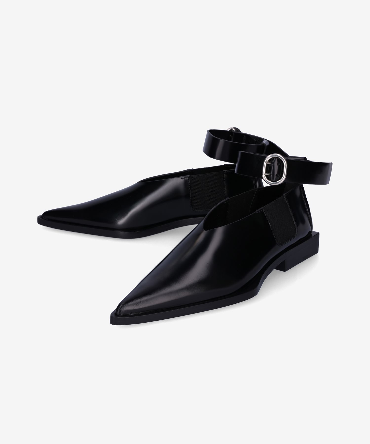 ★Jil Sander★ Leather Pointed Flats Black J15ZJ0002P2775001 20662682_50657085_600.jpg